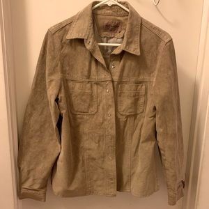 Tan suede jacket
